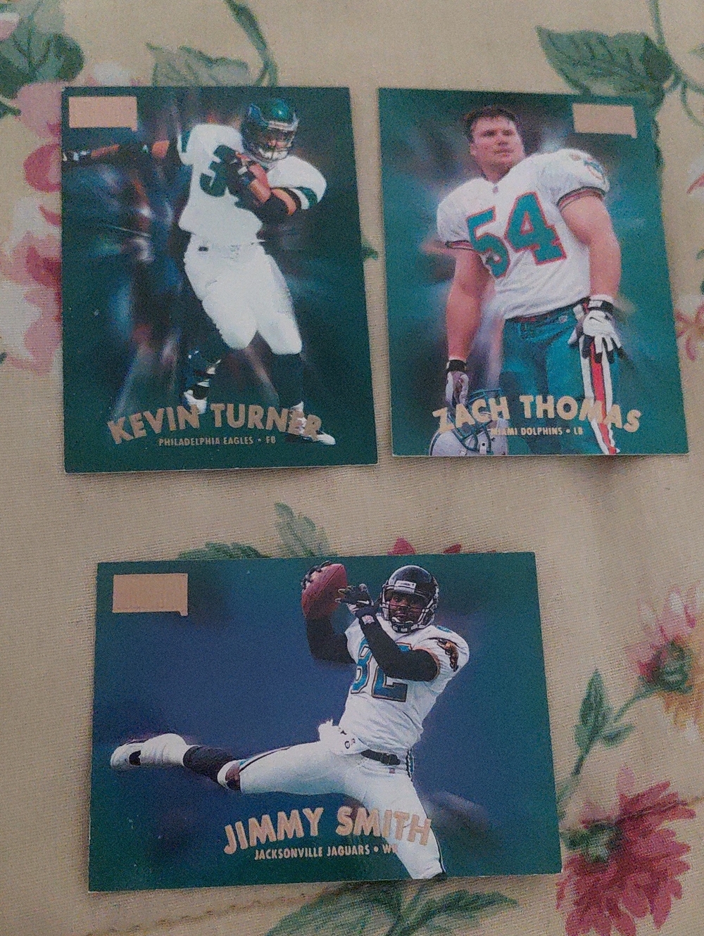 Vintage Football Trading Cards - Green/White Set